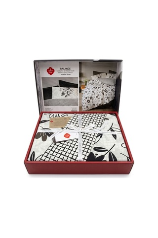 Ranforce Nevresim Cotton Box Balance Ranforce Çift Kişilik Konforlu Mevsimlik Nevresim Takımı Beyaz