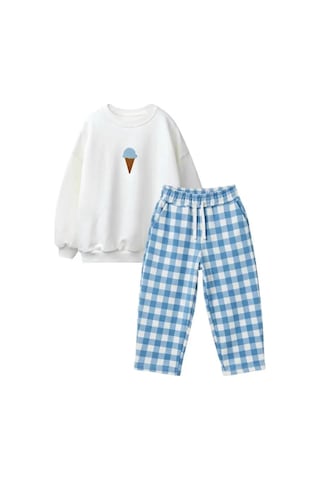 Poala Kids Dondurma Nakışlı Eşofman Takımı Çok Renkli