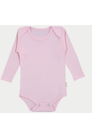 Vitmo 5'li Bebek Uzun Kollu Pamuk Çıtçıtlı Body-pembe Pembe
