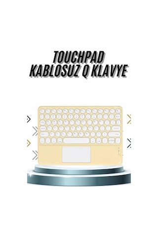 Ceylan Adam Android Ve Apple Uyumlu iOS Bluetooth Klavye Touchpad Slim Kablosuz Wifi Q Klavye