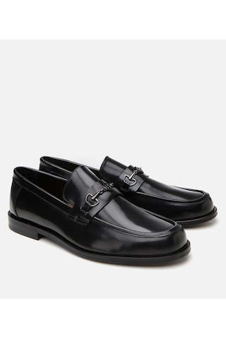 Hotiç Erkek Deri Siyah Toka Detaylı Klasik Loafer 02ayh302600a100 Siyah-black Siyah