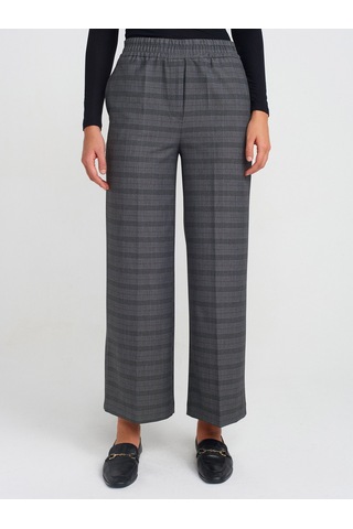 Dilvin 71579 Geniş Bacak Pantolon Gri