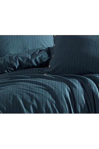 Limasso Gofre Çift Kişilik Nevresim Takımı Paradiso Dress Blue