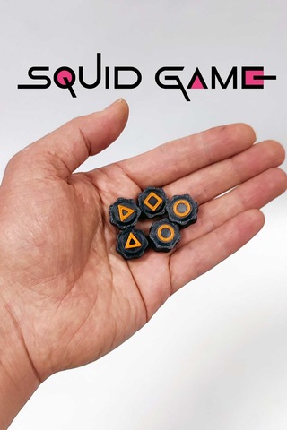 Squid Game Dark Serisi Beş Taş 5 Taş Oyunu Gonggi Kalamar Oyunu