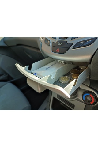 Ford Fiesta Mk7 Orta Konsol Saklama Çekmecesi 2009-2017 Gizli Bölme Organizer Çekmece Gri