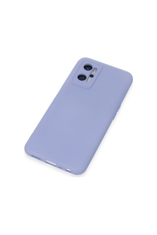Realme 9i 4g Kılıf Nano İçi Kadife Silikon - Lila Renkli