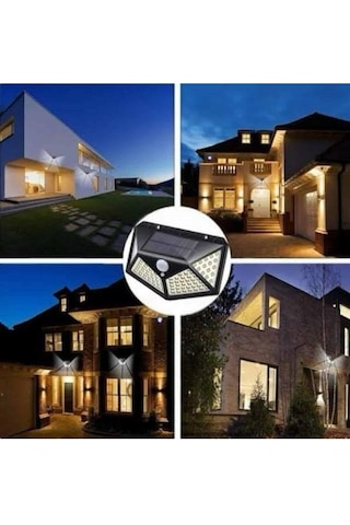 Güneş Enerjili Bahçe Lambası 100 Led Bahçe Lambası Bahçe Aydınlatma