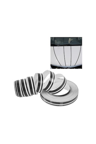 Cbtx 12MM x 9.8M Kendinden Yapışkanlı Dekoratif Şerit Bant Siyah