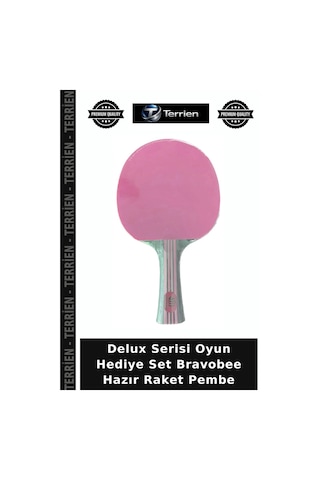 Delux Serisi Oyun Hediye Set Bravobee Hazır Raket Pembe