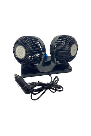 12v Vantilatör Çift Fanlı Torpido Üstü