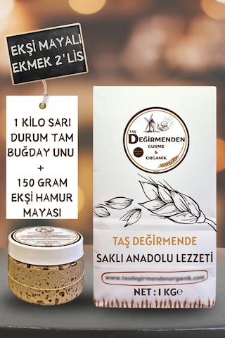 Sarı Durum Tam Buğday Unu - Siyez Ekşi Hamur Mayası