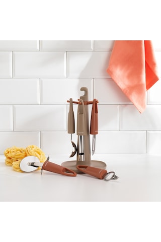 Schafer Easy Standlı Gadget Seti 6 Parça-pembe/vizon Inox