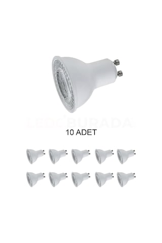 Ct-4215 Led Ampul Gu10 Duy Günışığı Sarı 8w - 10'lu Paket, Lbpkt-10-ct-4215g Diğer