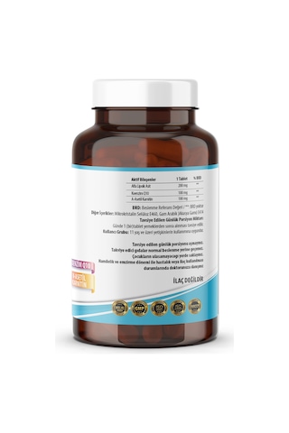 L-carnitine Alpha Lipoic Acid Koenzim Q10 90 Tablet 3 Kutu