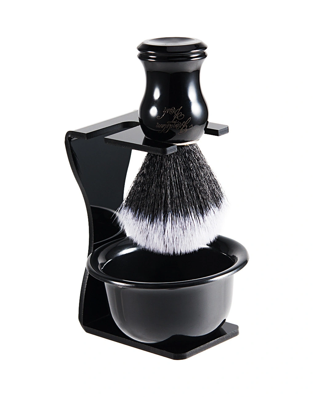 Youtek Saçak Fırçası Seti - Saf Saçak, Nilon Sap Ve Fırça, Abs + Nilon Malzeme, Hediyelik Kutulu Paket Siyah