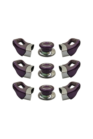 Mor Tencere Tava Yan Kulpları Ve Kapak Kulpu Seti - 3 Set