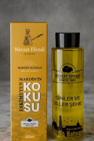 Nevzat Efendi Limon + Tütün + Pembe Mardin Hatırası Kolonya Seti 3 x 400 ML