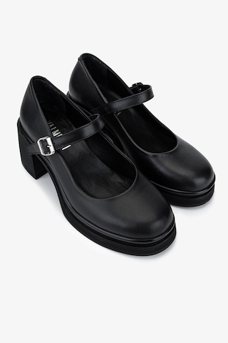 Valmenti Kadın Hakiki Deri Siyah Topuklu Ayakkabı 1120 840 Bn Ayk Sk25-26 Sıyah Derı Siyah