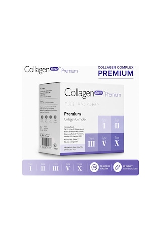 Collagen Forte Platinum Tip 1,2,3,5 Ve Tip 10 Kolajen 90 Tablet