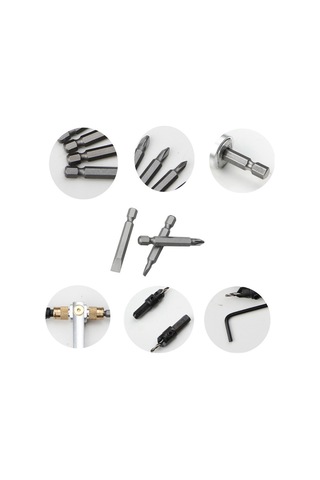 Sointeresting 20 Parçalı Yüksek Hızlı Çelik Uç Seti Toplu Kafa Kombinasyon Seti Rüzgar Toplu Çift Amaçlı Tornavida