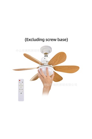 Uzaktan Kumandalı E27 Çıkarılabilir Kanatlar Ev Tipi Modern Işıklı Tavan Vantilatörü 40w Beyaz