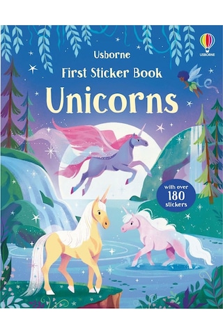 First Sticker Book Unicorns (First Sticker Books)- Usborne