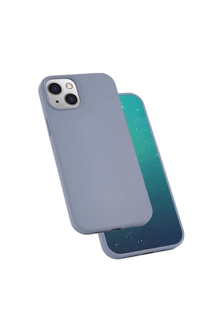 Apple Uyumlu iPhone 13 Uyumlu Zore Silk Silikon-lila Lila -