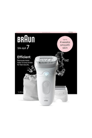 Braun Silk-épil Se7-041 Islak Ve Kuru Depiladora Eléctrica 3 Kablo Gris