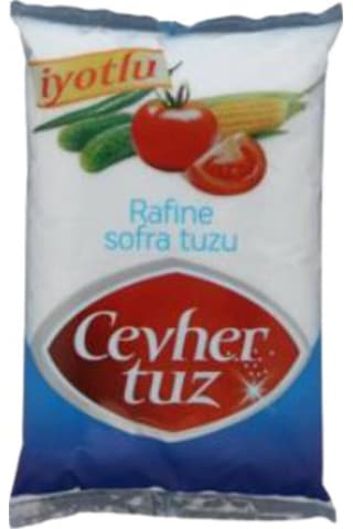 Cevher Rafine İyotlu Sofra Tuzu 1500 G Cevher Rafine İyotlu Sofra Tuzu 1500 G