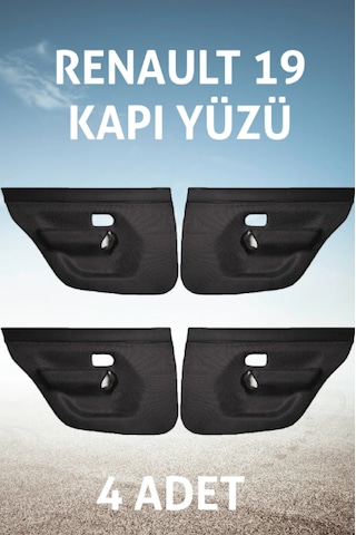 Renault Europa 19 Kapı Döşemesi 4"lü Set 1990/1999 Fiber