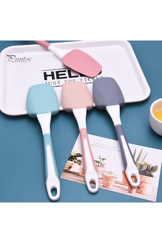 Gri Puntos Silikon Yapışmaz Kek Tereyağı Krem Spatula Yağı Ekmek Kazıyıcı Pişirme Mikser Aracı