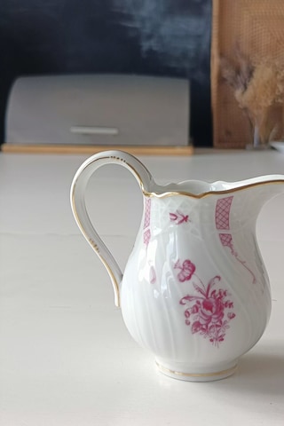 Hutschenreuther Dresden Tarzı Vintage Sütlük Çok Renkli