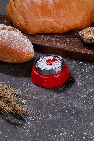 Wf Kırmızı Mekanik Klasik Zilli Mutfak Zamanlayıcı Timer Thr301