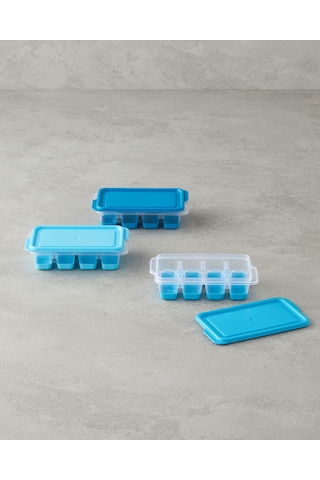 Posuda Plastik Buz Kalıbı Mavi Mavi