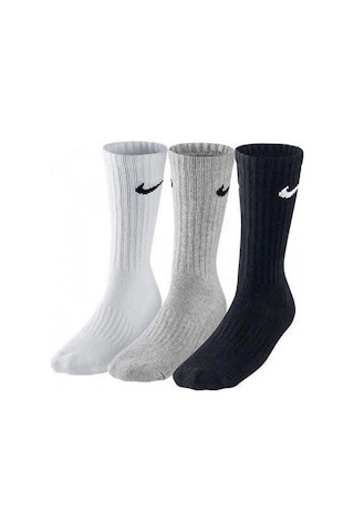 Nike Dri Fit Everday Cotton 3 Lü Spor Çorap Çok Renkli