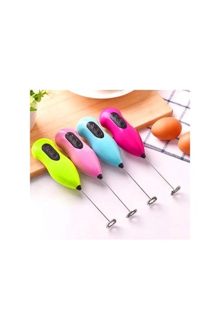 Baysa Pratik Pilli Mini Mikser Kahve Ve Süt Köpürtücüsü Yumurta Çırpıcısı Beyaz