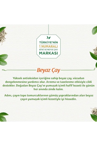 Doğadan Portakal Çiçekli Bardak Poşet Beyaz Çay 2 x 18'li