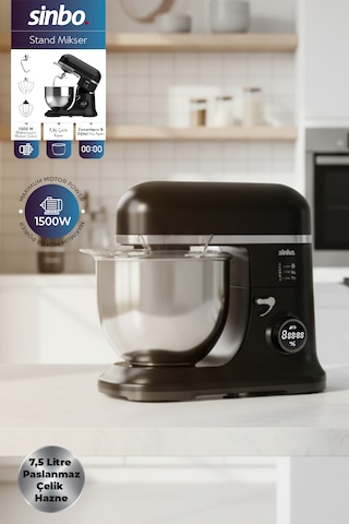 Sinbo SMX-2773 7.5 L 1500 W Dijital Ekranlı Zaman Ayarlı Stand Mikser
