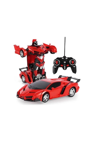 Uzaktan Kumandalı Robota Dönüşen Araba Lamborgini Chavrolet Prime1 Strong Zy Rc Car Sarı