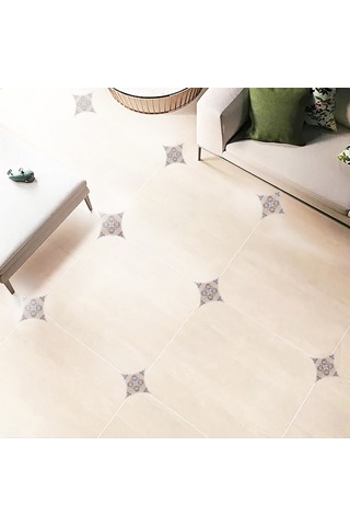 Geeroyoo Pvc Zemin Ve Duvar Dekoratif Sticker - Su Geçirmez, Dayanıklı, Otomatik Yapışkan - 1 Paket 15 Adet 8x8cm Diğer