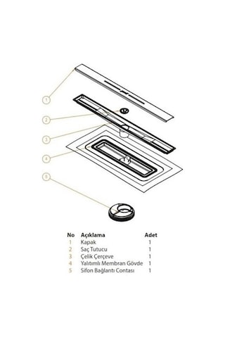 Hüppe Duş Kanalı 40 Cm Galata X Mat Satine