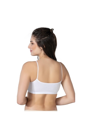 Beyaz Mı Emay 1425 Modal Cotton Pedli Büstiyer Beyaz