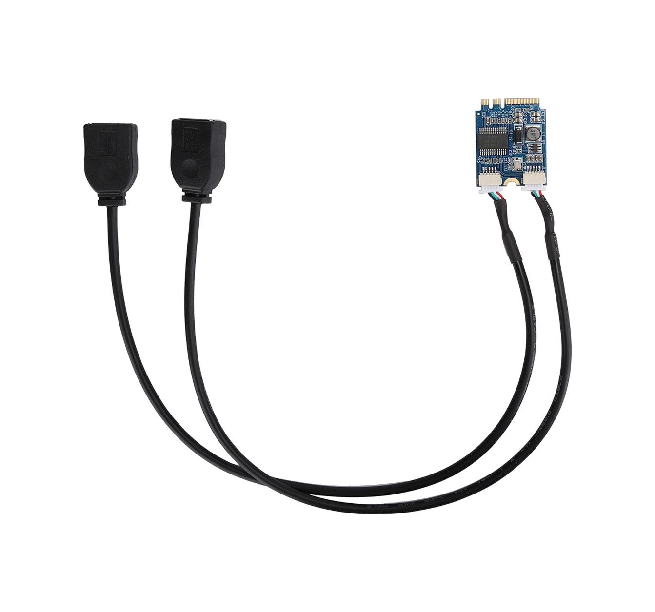 Xiyyadms M.2 Key A-e Arayüzünden Usb2.0'ye Çeviren 2 Portlu Pcı-e Genişletme Kartı - Ngffp2u-g01 Modeli