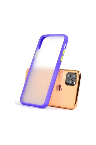 Apple Uyumlu iPhone 11 Pro Max Mat El İzi Yapmayan Kaliteli Kılıf Siyah -