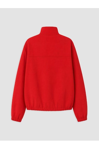 Lcw Everyday Kırmızı Dik Yaka Oversize Kadın Mont