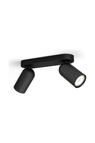 Philips myLiving Pongee Tavan/Duvar 2'li Siyah Spot Lamba GU10 Duy (Ampul birlikte verilmez)