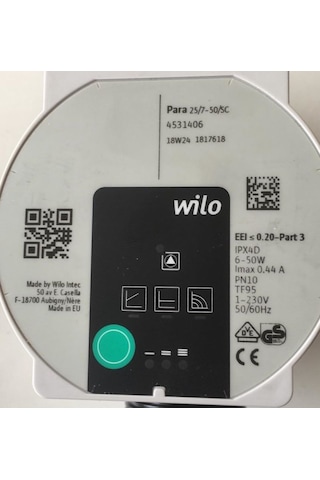 Wilo Para 25/7 Pompa-1" Frekans Kontrollü Pompa-