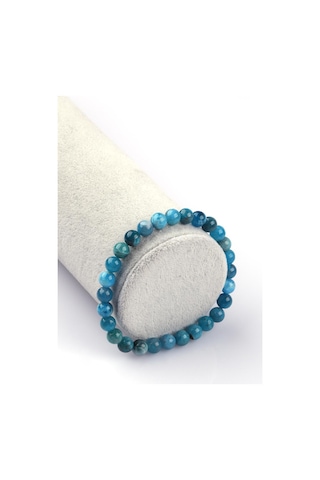 Apatit Doğal Taş Bileklik 6mm Küre Kesim Çok Renkli