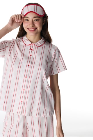 Penti Kırmızı Rosy Stripes Uyku Gözlügü
