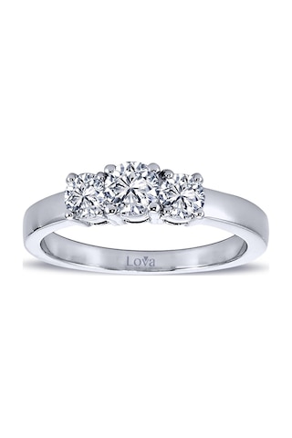 Lova 0,73 Karat Pırlanta Tria Yüzük - 1080014